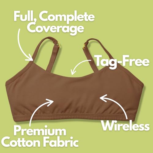 Yellowberry Ladybug Bra Cotton Training Bra for Girls, Tweens & Teens with Full Coverage & All-Day Comfort2