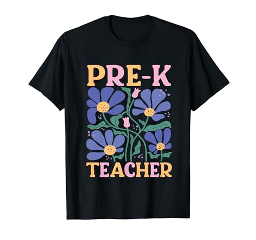 Back To School Team Pre-K Daisy Groovy Teacher T-Shirt