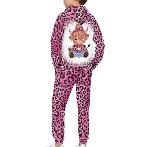 HUIACONG Boys Girls Sweatsuits Children Kids Sweat Set4