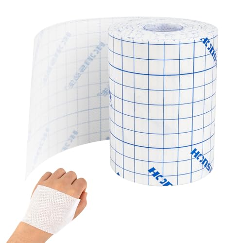Fixierpflaster Rolle Selbstklebendes Klebeband Fixierpflaster Rolle aus Vliesstoff Nicht Gewebter Wundverband Bandage Zum Befestigen von Pflasterarten(10 cm x 10 m)