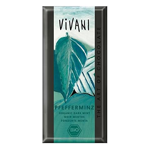 VIVANI Organic Peppermint Chocolate Bar, 3.5 OZ Cover