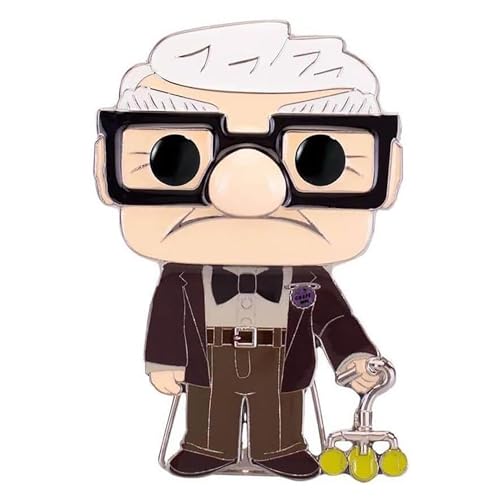 Funko Funko Large Pop! Enamel Pin - Carl Fredricksen - Disney Pixar: UP - Carl Pins de Esmalte- Broche Coleccionable - para Mochilas Y Bolsos - Idea de Regalo- Mercancia Oficial - Movies Fans