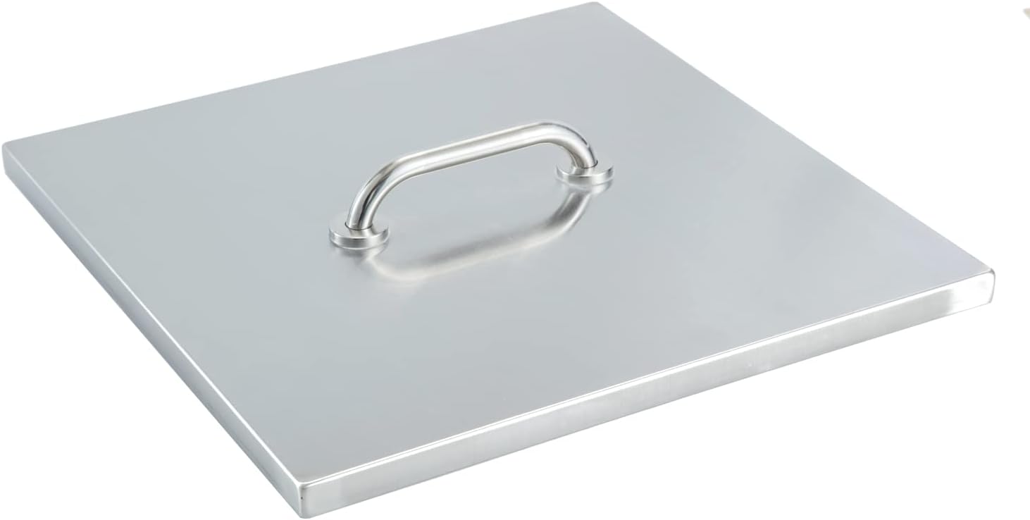 Fire Pit Lid 27 x 27 1.5mm Thick, Stainless Steel Fire Pit