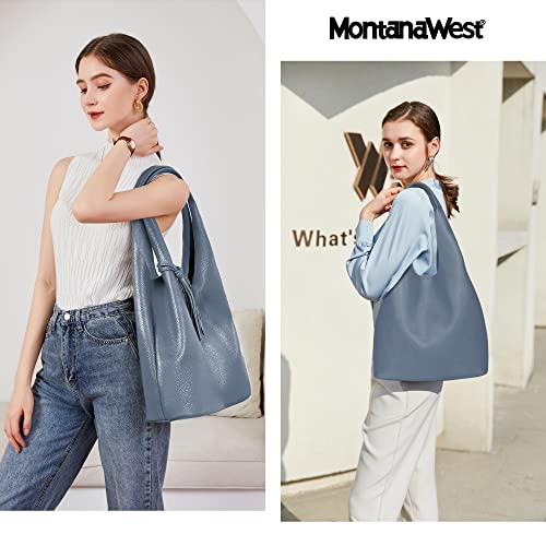 Image of Montana West Slouchy Hobo Bags for Women Soft Designer Shoulder Purses Ladies Top Handle Handbag