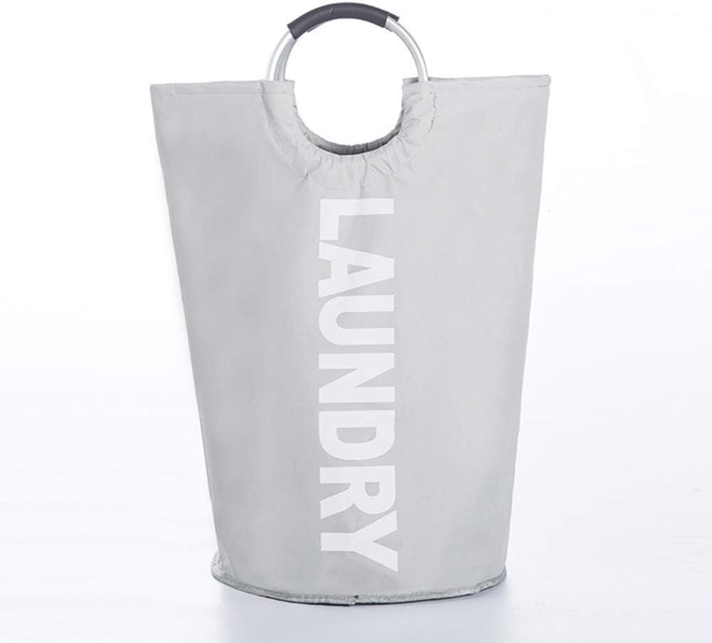 Dirty Laundry Hamper Sorter Basket Dirty Clothes Bag Storage Basket Dirty Clothes Bin Box Large Fabric with Aluminum Handle (Color : RED, Size : 37 63cm) (Gray 37 * 63cm)