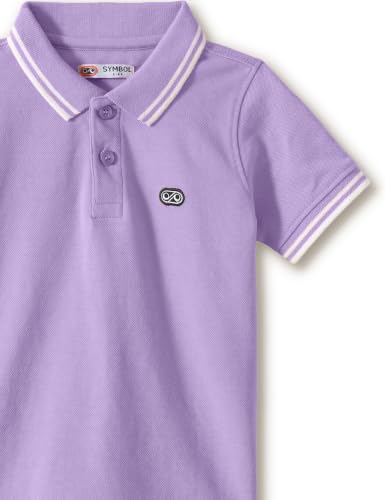 Image of Amazon Brand - Symbol Boys Cotton Rich Solid Polo Tshirt | Collar Tshirts | Half Sleeves | Plain-Regular Fit