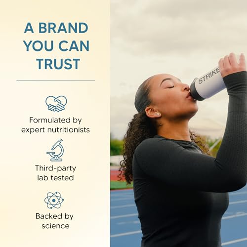 Strike Electrolytes | Zero Sugar Hydration Sachets with Sodium, Magnesium, Vitamin C & Trace Minerals | Vegan, Keto, Gluten-Free | Daily Electrolytes Powder (30 Sachets, Berry Fusion) - Image 4