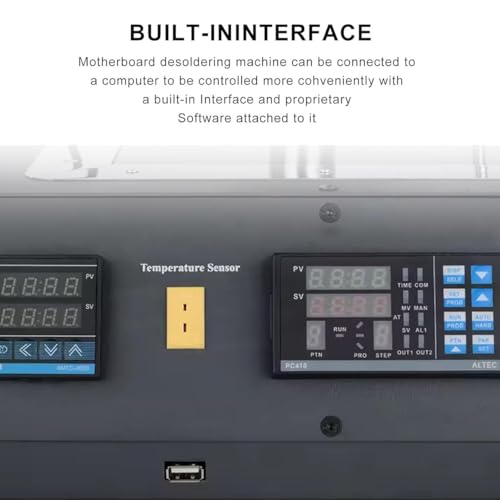 Estación de soldadura infrarroja con pantalla digital, potencia de 1250 W, control preciso de temperatura para tareas eficientes de desoldadura y soldadura en el lugar de trabajo