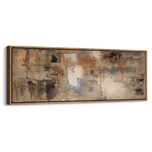 wall26 Large Framed Wall Art Canvas Print - Warm Earth