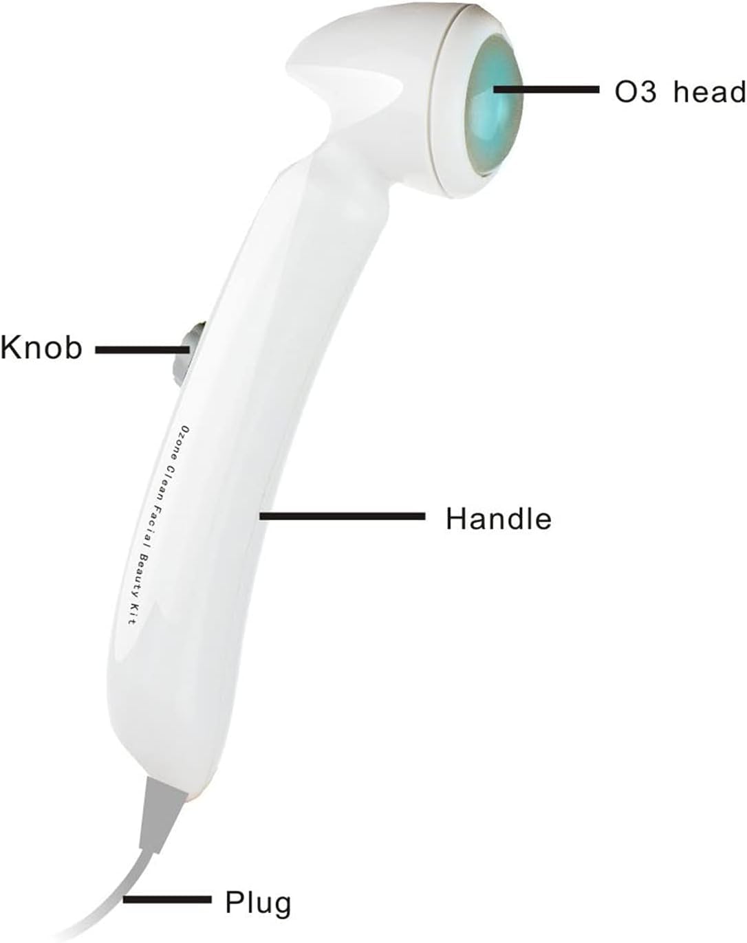 Elitzia Ozon Clean Gesichtspflege-Maschine Hochfrequenz Akne-Entferner Lila Licht zum Abtöten von Bakterien Tragbares Gesichtspflegegerät Elitzia ETFD3001