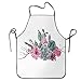 Not Applicable Pióra kwiaty kaktusy etniczne hipsterskie elementy vintage moda zabawny fartuch do grillowania fartuch kuchenny kreatywny gotowanie grillowanie pieczenie ogrodnictwo fartuch szefa kuchni impreza fartuch