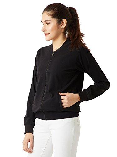 Image of Miss Chase Women's Cotton Full Sleeves Regular Fit Bomber Jacket | 2 Colors