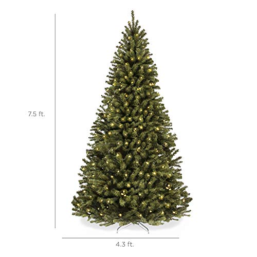 Best Choice Products HWOA-200/4FR(0.4A) 7.5Ft Pre-Lit Spruce Artificial Holiday Christmas Tree thumb #6