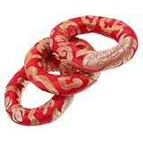 Milisten 3stücke Klangschalenmatte aus Baumwollstoff Klangschalen-stoffmatte zum Halten und Dekorieren Strapazierfähige Matte für Schalen Zarte Klangschalenmatte für Buddhismus-produkte