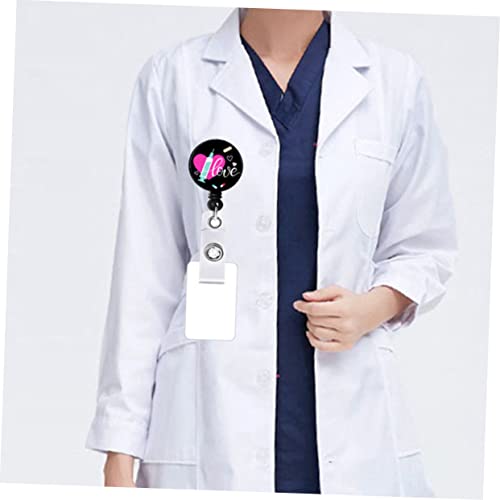 Clip de badge rétractable support nom infirmier médecin avec cordon ID