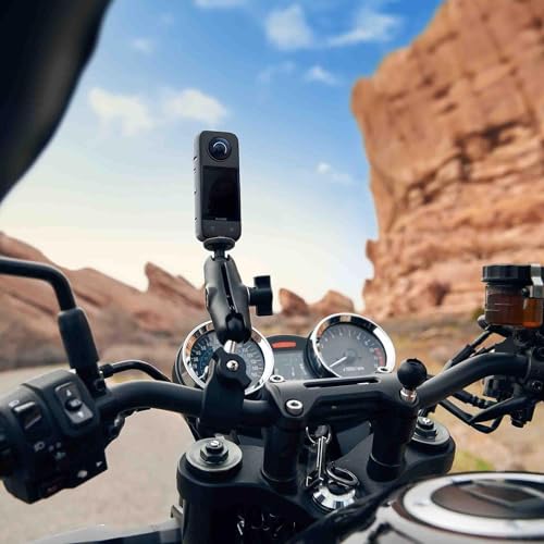 Insta360 Pacote de motocicleta X4 - Câmera de ação 360 à prova d'água 8K com sensores de 48 MP de 1