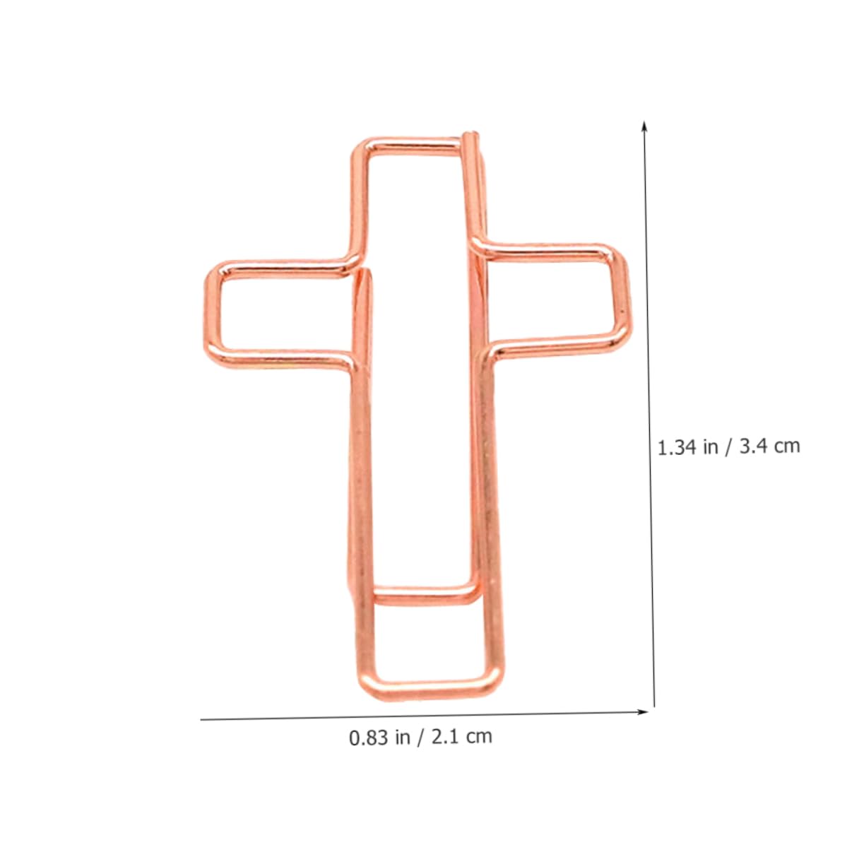 10 pezzi Graffette Metalliche Forma Clip per Documenti Creative Resistenti Adatte per Ufficio e Studio Colorazione Oro Rosa Facili da Usare e Non Danneggiano La Carta