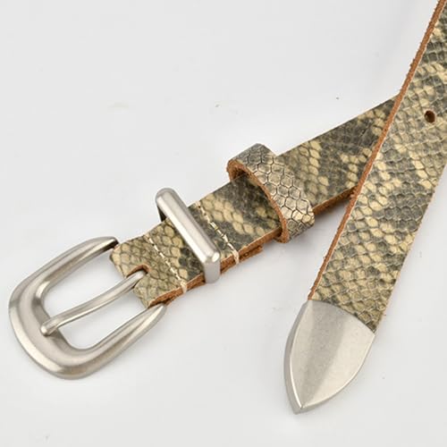 Ceinture de robe fine en cuir texturé de 110cm multicolore