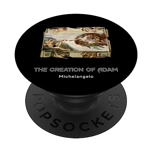 The Creation of Adam PopSockets Swappable PopGrip, Black