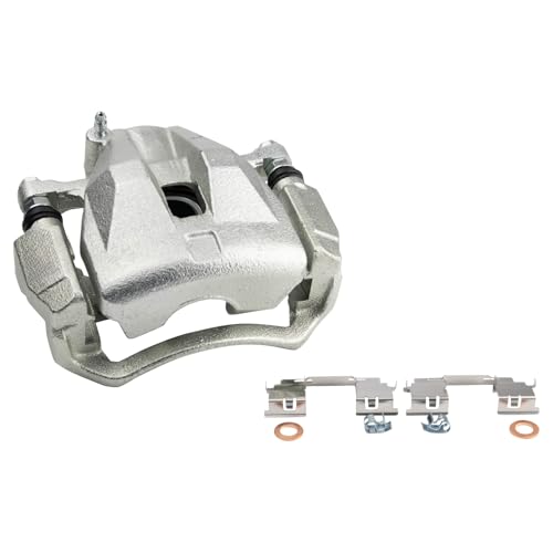 Image of TRQ Front Left Brake Caliper w /Bracket Drivers Side