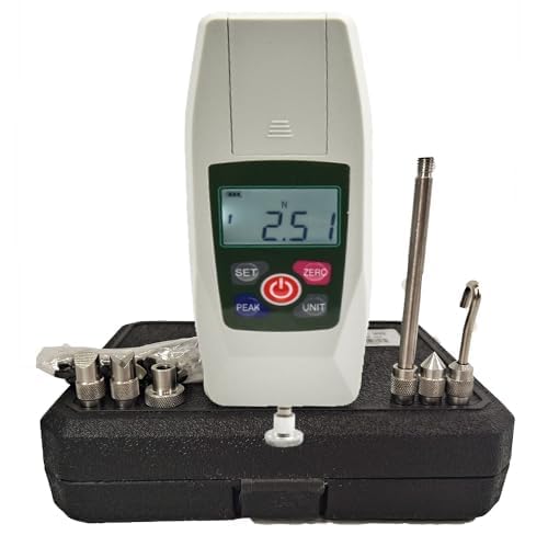 Digital Push Pull Dynamometer High Precision Force Gauge Meters with Accuracy ±1％ 500N 50Kgf 110Lbf 1800Oz Real Time Mode