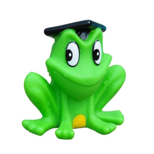 FREDS Swim Academy Spritzfrosch Freddy - Wasserspielzeug für Babys und Kinder, Quietscheente im Froschdesign, ideal für die Badewanne, Freibad und am Strand, Größe 8 cm