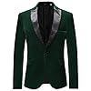 Allthemen Sakko herenblazer in fluwelen look, regular fit, smokingjas voor vrije tijd, voor bruiloft