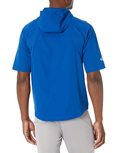 Image of Rawlings Men's Rawlings | Colorsync Short Sleeve Hooded Cage Jacket | Adult Sizes | Multiple Colors