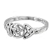 Sterling Silver Celtic Knot Pentacle Triquetra Pagan Wiccan Goddess Ring (sz 4-15)