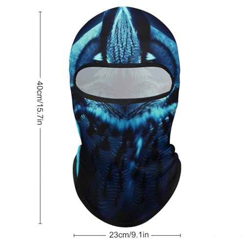 Blue Owl Balaclava Mascarilla para Cara para Hombre y Mujer Protección Solar Resistente al Aire Cubierta Completa para Senderismo, Ciclismo, Running y Conducción miniatura 2