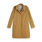 Scotch & Soda Maison Damen Classic Trench Coat with Special Detailing Jacke, Beige (Apron Beige 3296), Large (Herstellergröße: L)
