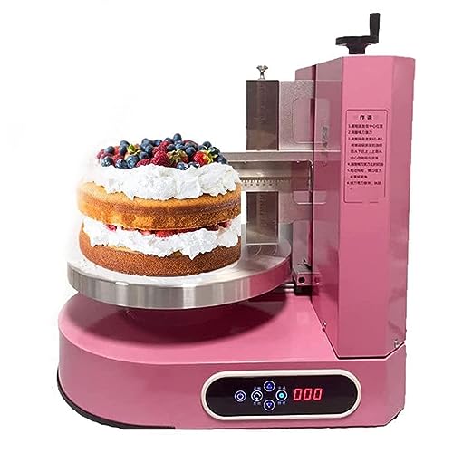 Máquina automática para glaseado de Pasteles, esparcidora de Crema para Pasteles, para una decoración de Cobertura Suave, Plato Giratorio de Velocidad Ajustable para una aplicación