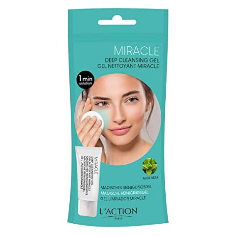 L'Action Paris Clean Miracle Deep Cleansing Gel, Enriched With Cucumber Extract & Aloe Vera, Slows Facial Growth & Removes Dead Cells - 40ml Cover
