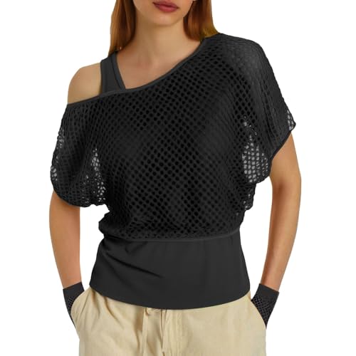 Haut en maille manches courtes extensible et pack accessoires jambières - 2