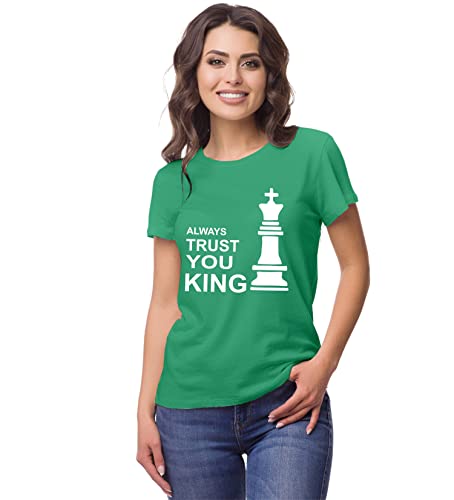 Image of Hangout Hub Hangout-Hub-NP18 Men's & Women's Round Neck T-Shirt-Together Forever | Always Protec Trust King Queen-Pack of 2-Couple T-Shirts