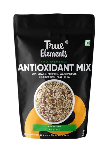 Image of True Elements Antioxidant Mix 500g | Power Blend of Nuts & Seeds | High Antioxidants, Protein & Fibre | Clean & Healthy Snack