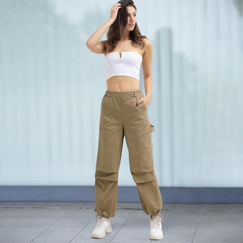 Cargo Pants Women Y2K High Waisted Baggy Streetwear for Women Teen Girls2