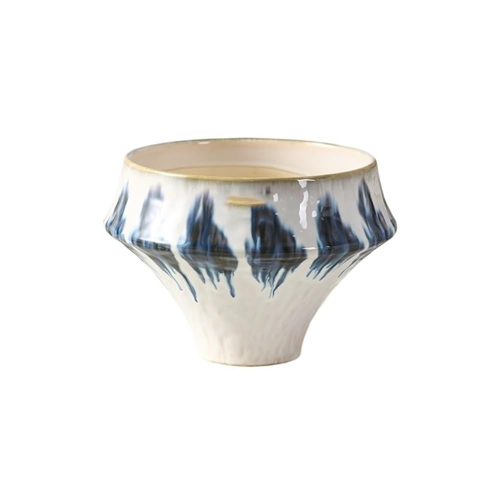 Dekoracyjne donice na rośliny doniczkowe, Doniczki do kwiatów zewnętrznych i wewnętrznych, ceramiczne, z otworem drenażowym, nowoczesne, dekoracyjne, Idealne doniczki dla roślin do użytku wewnątrz i