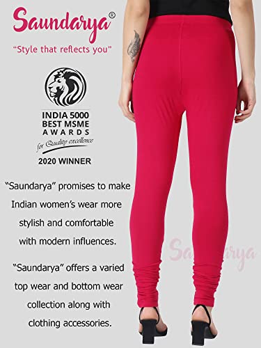 Image of Saundarya Women's Regular Fit Ankle Length Leggings Sizes: Small Size (S /M) for 26-30 inches Waist, Regular Size (L /XL) for 30-36 inches Waist and Plus Size (Plus Size for 36-42 Inches Waist)
