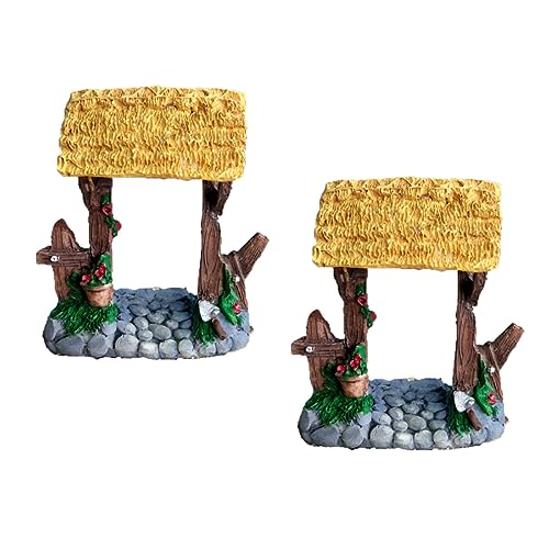 YARNOW 2 Pièces Ornements De Paysage Décor De Terrasse Bistro Tabouret Trépied Sable D'aquarium Graviers pour Le Jardin Décoration Murale Extérieure Sable Fin De Sable Dehors