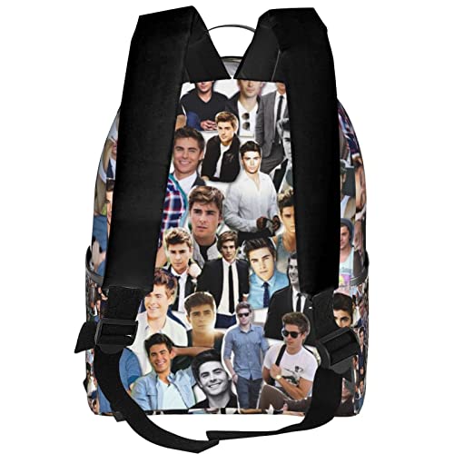 CRISTOFANO Classic Shoulder Bag, Zac Efron Backpack Travel Knapsack Lightweight Daypack3