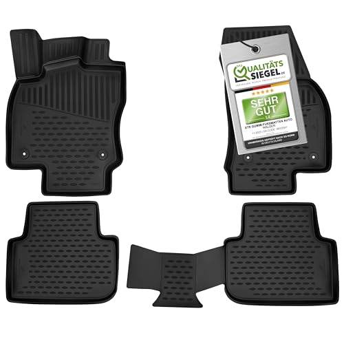 Walser XTR Gummi Fussmatten Auto für VW Tiguan 2 (AD1, AX1) 01/2016-2023, 100% passgenaue Auto Fußmâ€¦ – Miniatur