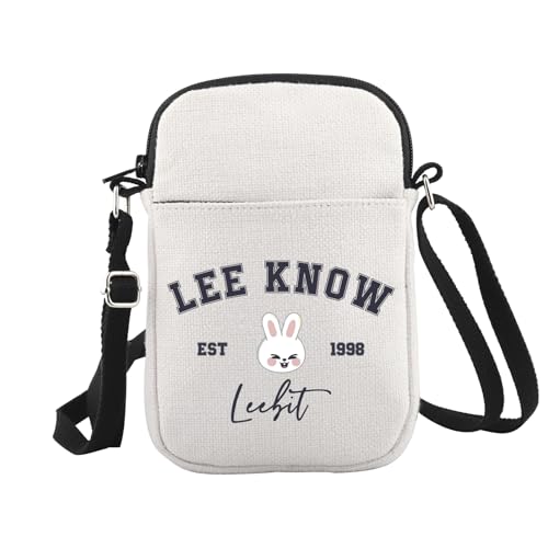WCGXKO Korean Pop Gift Music Group Merch Boys Group Est 1998 Leebit Crossbody Bag Korean Music Lover Gift (1998Leebit Cr)