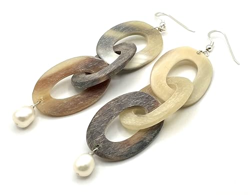 Boucles d'oreilles argent 925 anti-allergie perles blanches
