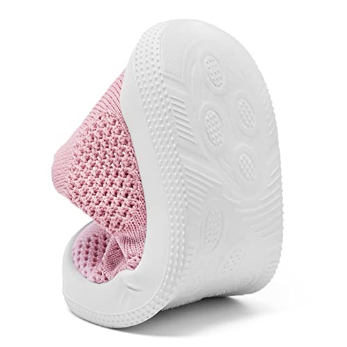 Image of Eashi Baby Boy Girl Non-Skid Indoor Infant Walking Shoes Breathable Warm Elastic Sock Shoes with Memory Sole Protect Toes Outdoor Sneakers