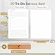 50 TO DO List mit Holzständer, undatiert, Produktivitätsplaner auf Französisch, Tagesplaner, Notizblock, To-Do-Liste, Produktivitätskarten, Tagesplaner, A6, Planer