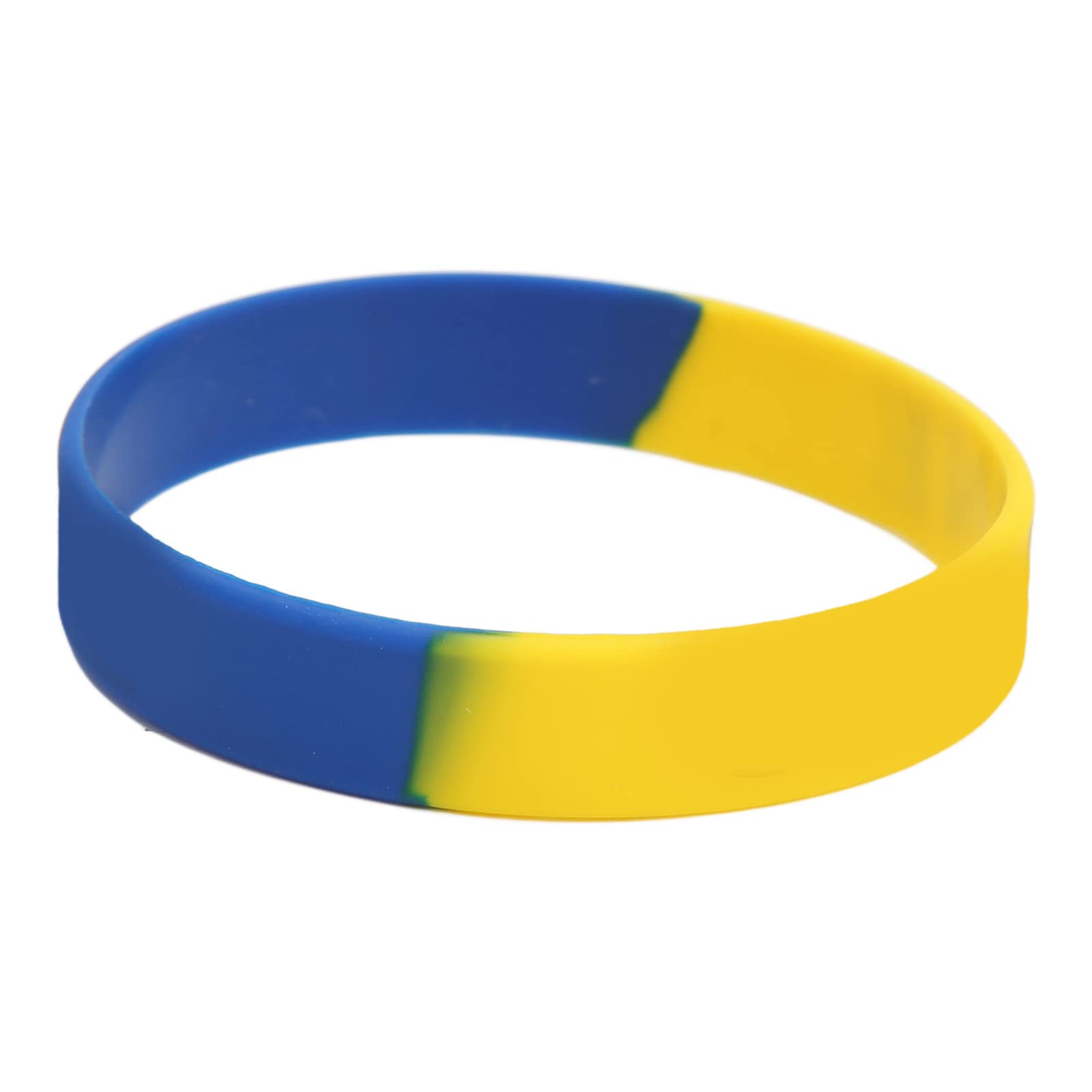 Gonetre 10Pcs Ukrainian Rubber Bracelets Ukraine Wristband for Sports Fan Supporter Men Women