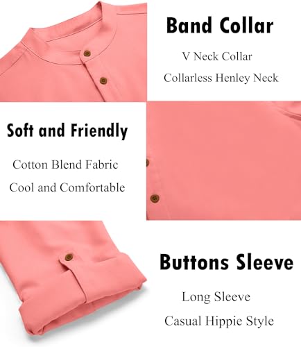 Image of Zombom Men's Kurta || Chinese Collar Long Sleeves || Straight Hip Length Kurtas || Short Kurta for Men || for Festival || Function || Occasion Wear Fancy Kurta for || Best Gifts for Men