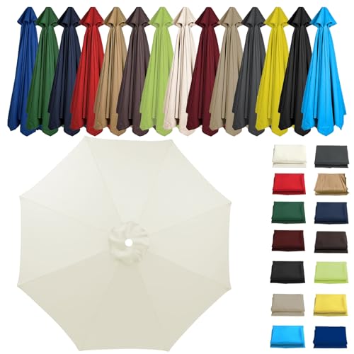 Toldo impermeable de 3M compatible con sombrillas de 6 y 8 varillas para exterior