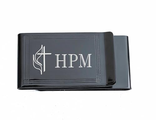 Personalized Double Sided Cross Gunmetal Money Clip Custom Engraved Free - Ships From USA3